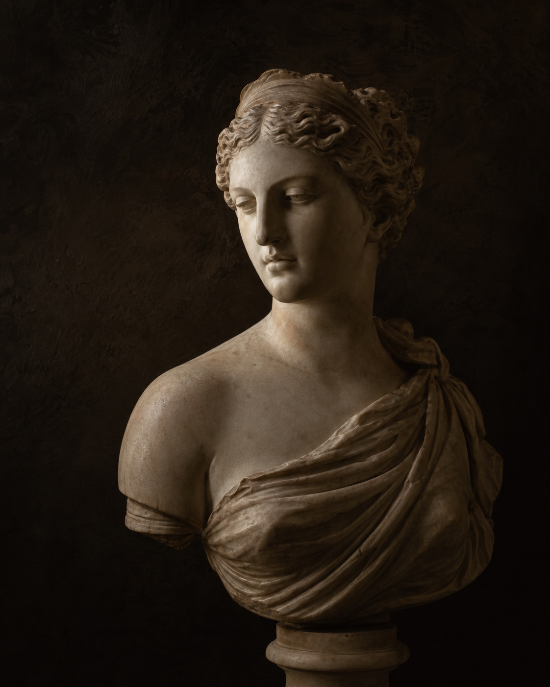 Classical marble sculpture of Aphrodite